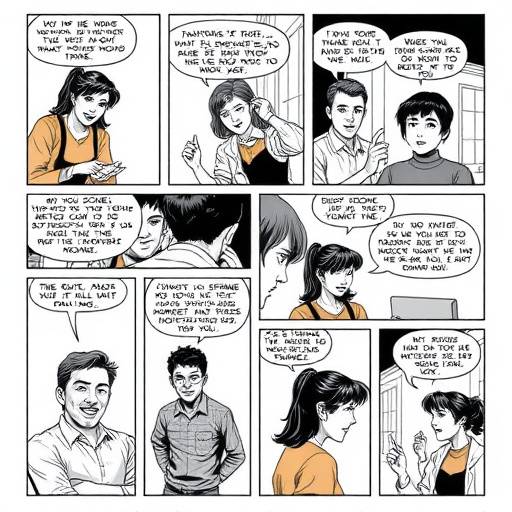 A student comic page demonstrating skills in character design, backgrounds, and storytelling.